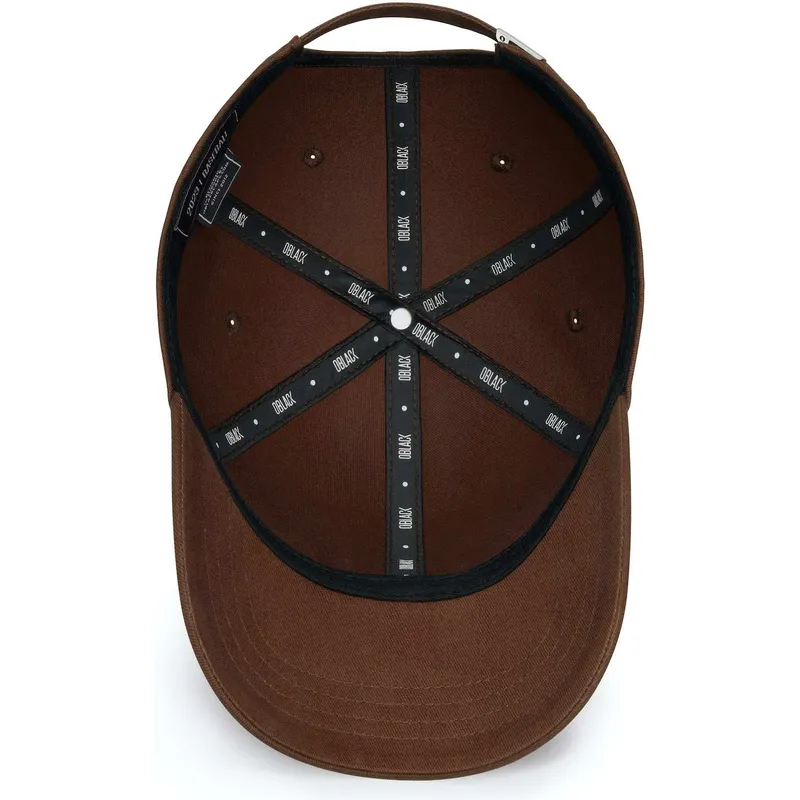 brazowa-regulowana-czapka-z-daszkiem-z-brazowym-logo-baseball-peach-obl061-od-oblack