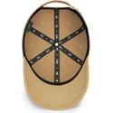 oblack-curved-brim-baseball-peach-obl048-dark-beige-adjustable-cap