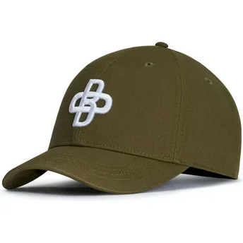 Justerbar grøn buet kasket Baseball Peach OBL051 fra Oblack