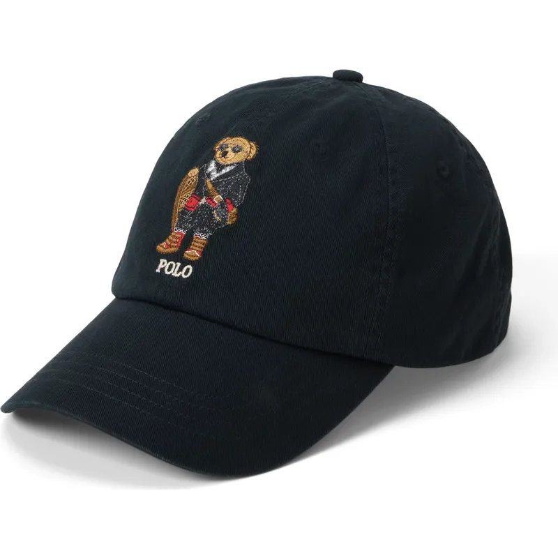 petten-gebogen-zwart-verstelbaar-classic-sport-holiday-bear-van-polo-ralph-lauren petten-gebogen-zwart-verstelbaar-classic-sport-holiday-bear-van-polo-ralph-lauren