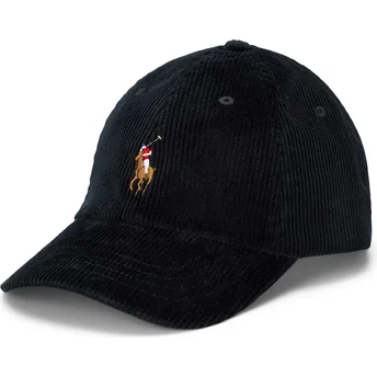 Svart justerbar böjd keps Classic Sport Corduroy från Polo Ralph Lauren