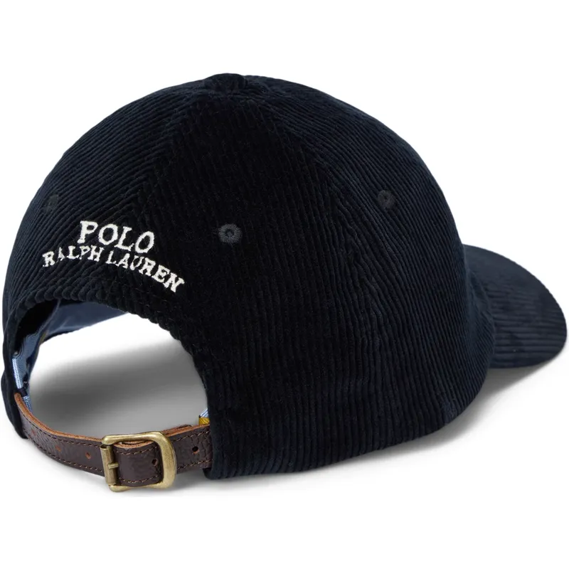 petten-gebogen-zwart-verstelbaar-classic-sport-corduroy-van-polo-ralph-lauren