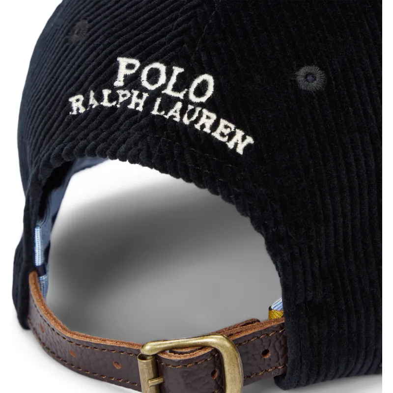 petten-gebogen-zwart-verstelbaar-classic-sport-corduroy-van-polo-ralph-lauren