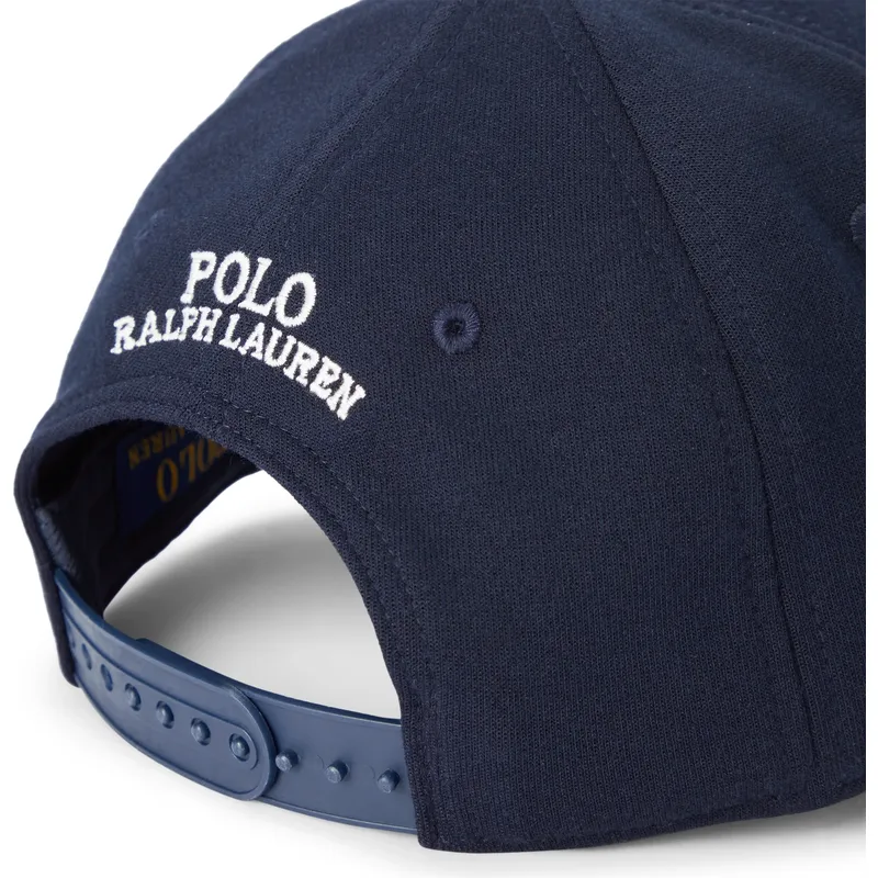 marineblaue-gebogene-snapback-kappe-modern-double-knit-jacquard-von-polo-ralph-lauren