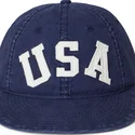 petten-plat-marineblauw-verstelbare-band-van-polo-ralph-lauren