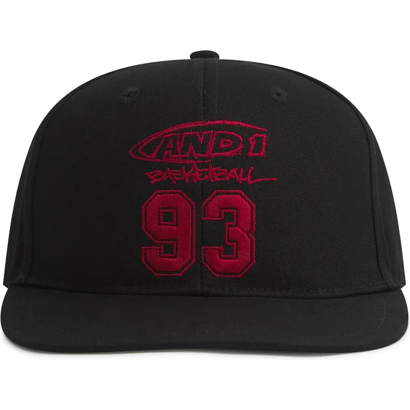 petten-plat-zwart-snapback-core-93-van-and1