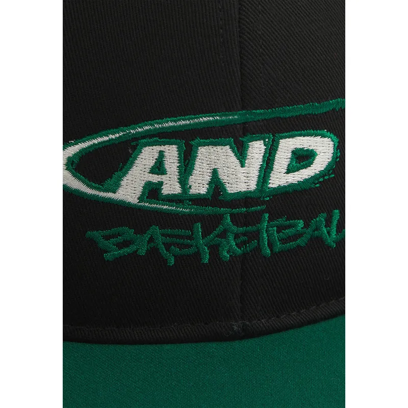 cappello-piatto-nero-e-verde-snapback-graffiti-logo-di-and1