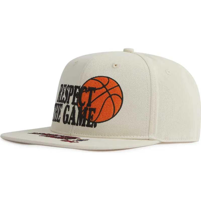 petten-plat-beige-snapback-respect-the-game-slogan-van-and1
