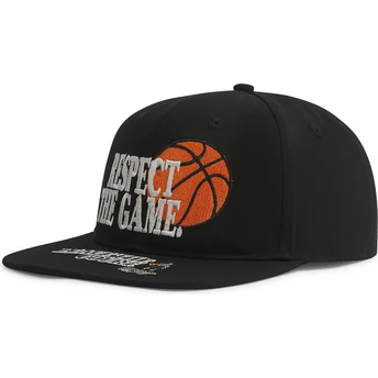 Petten plat zwart snapback Respect The Game Slogan van AND1