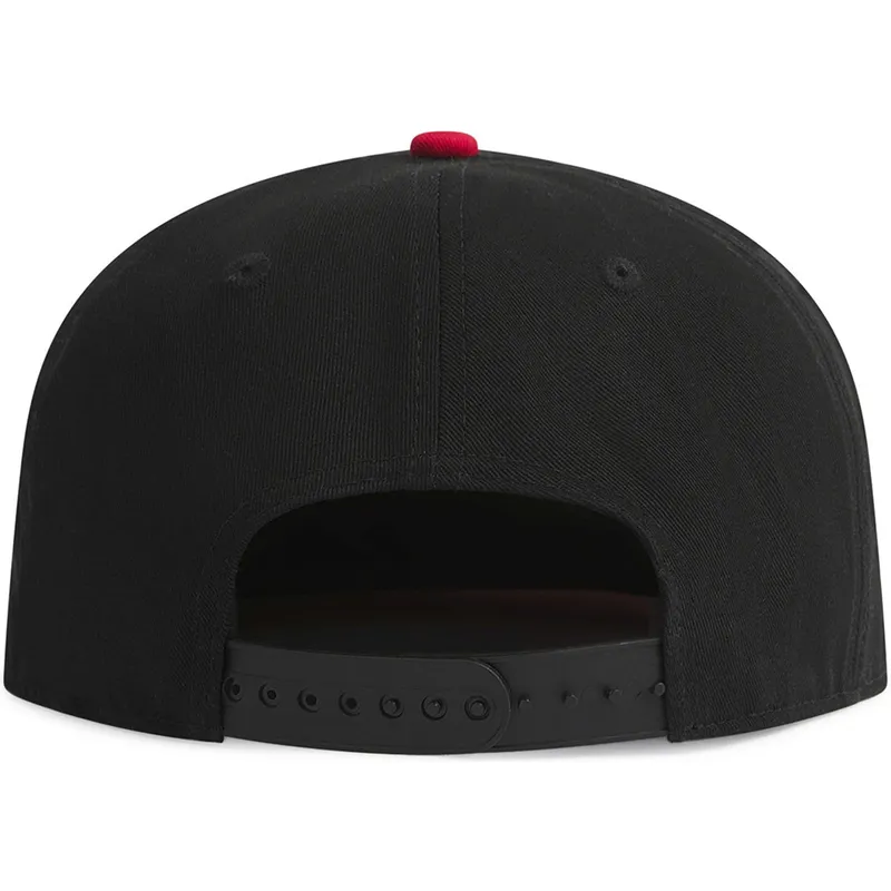 cappello-piatto-nero-e-rosso-snapback-graffiti-logo-di-and1