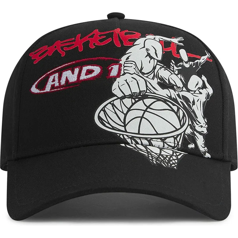 svart-bojd-keps-snapback-dunk-graffiti-fran-and1