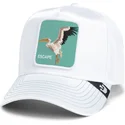 cap-gebogen-white-snapback-goorin-bros-pelican-bird-escape-not-into-yoga-great-escape-the-farm-white-hat-the-farm-van-goorin-bro