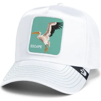 Cap gebogen white snapback Goorin Bros. Pelican Bird Escape Not Into Yoga Great Escape The Farm White Hat The Farm van Goorin Bros.