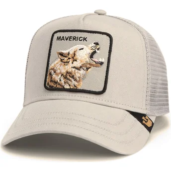 petten-gebogen-grijs-snapback-maverick-howling-in-harmony-core-canvas-the-farm-van-goorin-bros