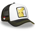 hvid-og-sort-trucker-kasket-pikachu-pkm6-ele-pokemon-fra-capslab