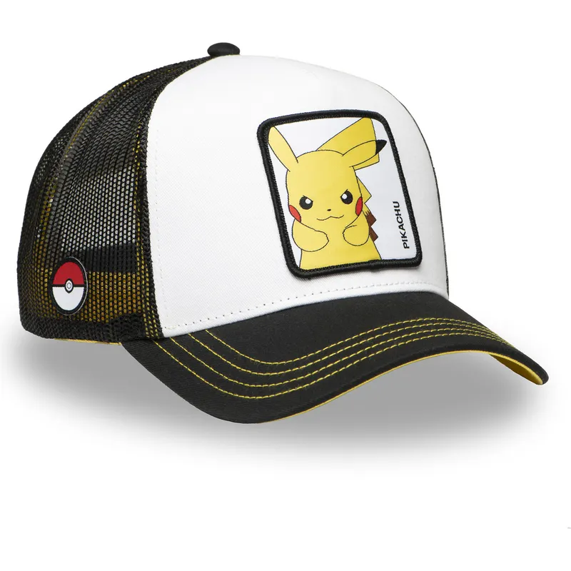 petten-gebogen-zwart-snapback-pikachu-pokemon-van-capslab petten-gebogen-zwart-snapback-pikachu-pokemon-van-capslab
