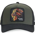 petten-gebogen-zwart-snapback-leeuw-beasts-van-capslab