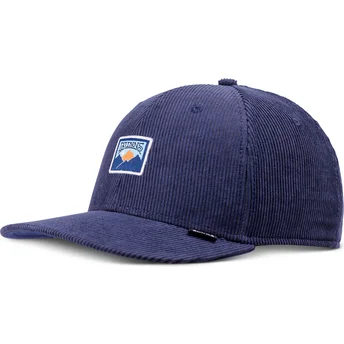 Petten gebogen marineblauw snapback van Djinns