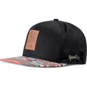 svart-och-flerfargad-platt-snapback-keps-aztek-fran-djinns