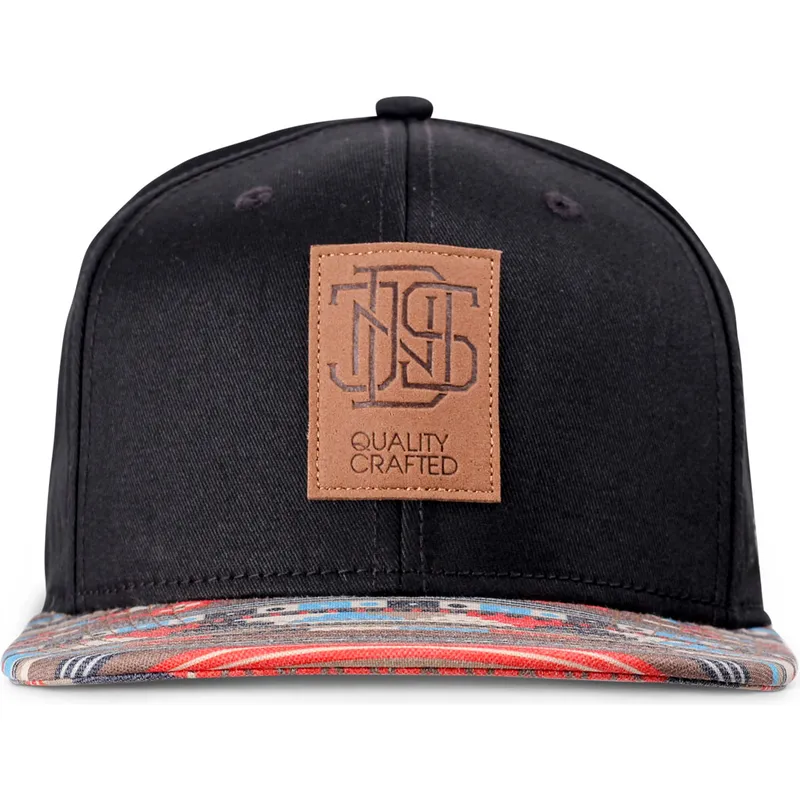 cappello-piatto-nero-e-multicolore-snapback-aztek-di-djinns