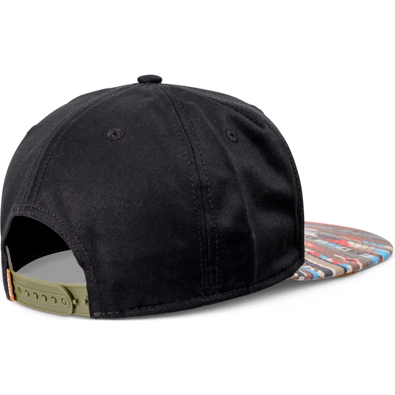 cappello-piatto-nero-e-multicolore-snapback-aztek-di-djinns