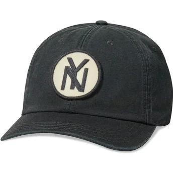 Justerbar svart böjd keps New York Black Yankees Hepcat från American Needle