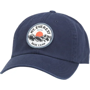 Petten gebogen marineblauw verstelbare band Hepcat van American Needle