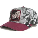 czerwona-czapka-z-daszkiem-snapback-nosorozec-tuff-camo-desaturated-camo-the-farm-od-goorin-bros