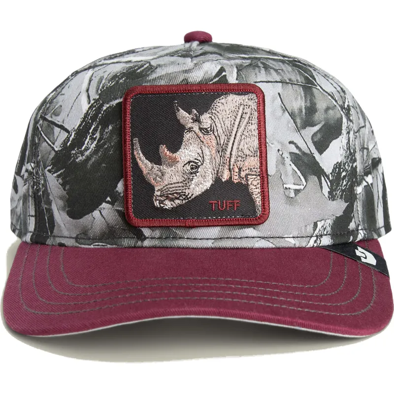 cappellino-visiera-curva-rosso-snapback-rinoceronte-tuff-camo-desaturated-camo-the-farm-di-goorin-bros