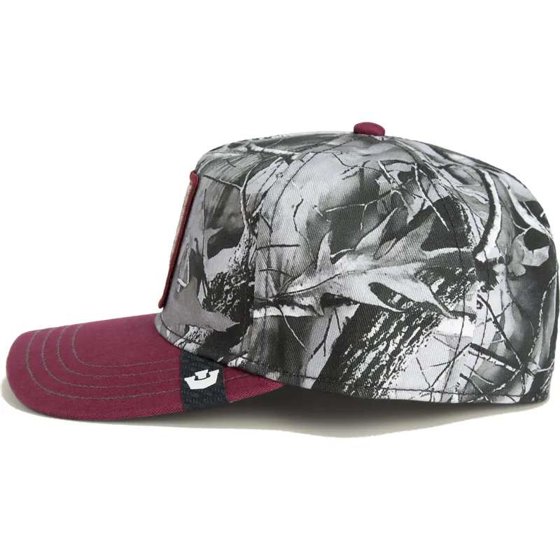 rod-buet-snapback-kasket-med-naesehorn-tuff-camo-desaturated-camo-the-farm-fra-goorin-bros