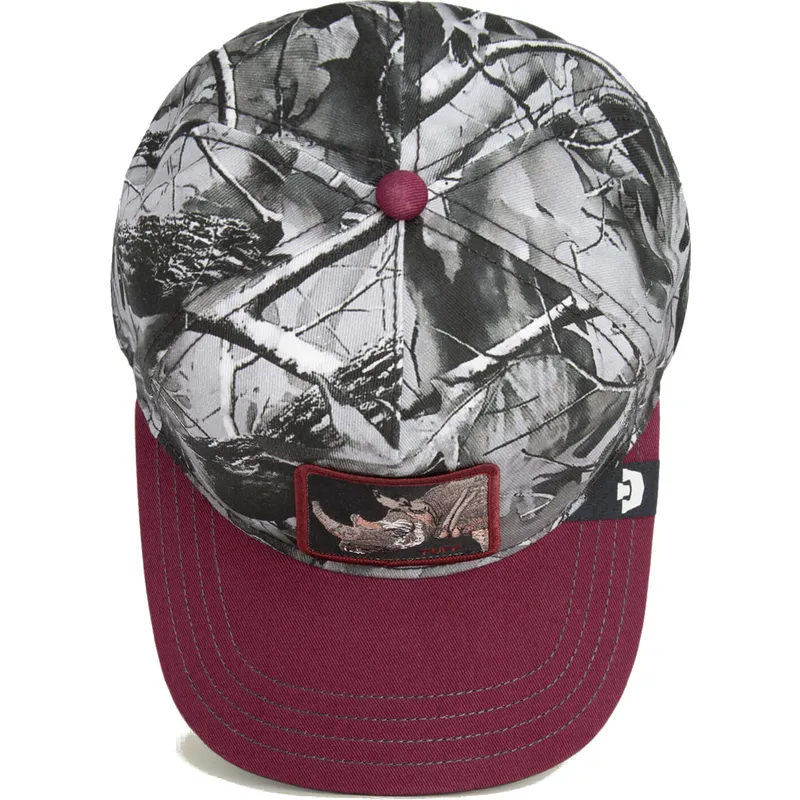 rod-buet-snapback-kasket-med-naesehorn-tuff-camo-desaturated-camo-the-farm-fra-goorin-bros