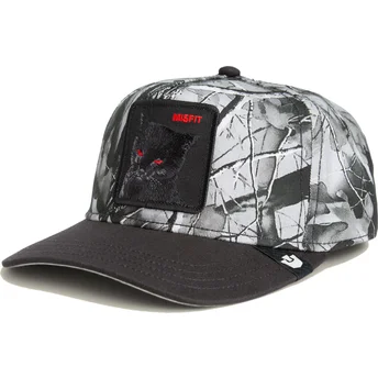 Buet sort snapback kasket kat Misfit Camo Desaturated Camo The Farm fra Goorin Bros.