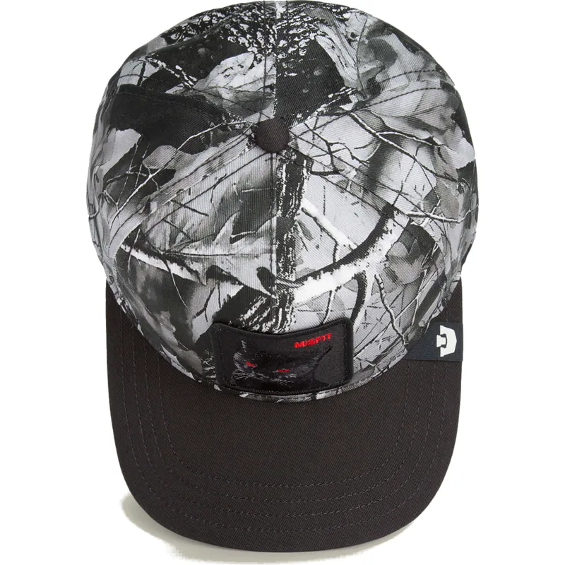 petten-gebogen-zwart-snapback-misfit-camo-desaturated-camo-the-farm-van-goorin-bros petten-gebogen-zwart-snapback-misfit-camo-desaturated-camo-the-farm-van-goorin-bros