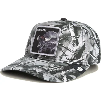 Petten gebogen camouflage snapback Ruthless Camo Desaturated Camo The Farm van Goorin Bros.