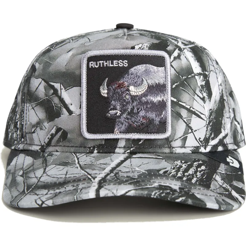 petten-gebogen-camouflage-snapback-bufalo-ruthless-camo-desaturated-camo-the-farm-the-farm-van-goorin-bros