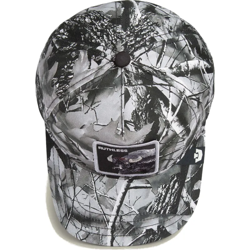 petten-gebogen-camouflage-snapback-bufalo-ruthless-camo-desaturated-camo-the-farm-the-farm-van-goorin-bros