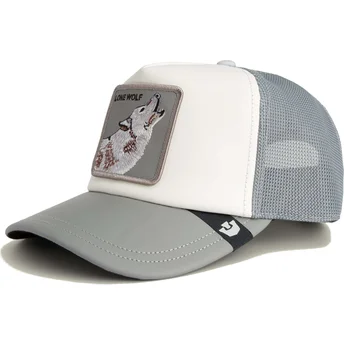 Petten gebogen grijs snapback LFG Lone Wolf Pre-Game Seasonal The Farm The Farm van Goorin Bros.