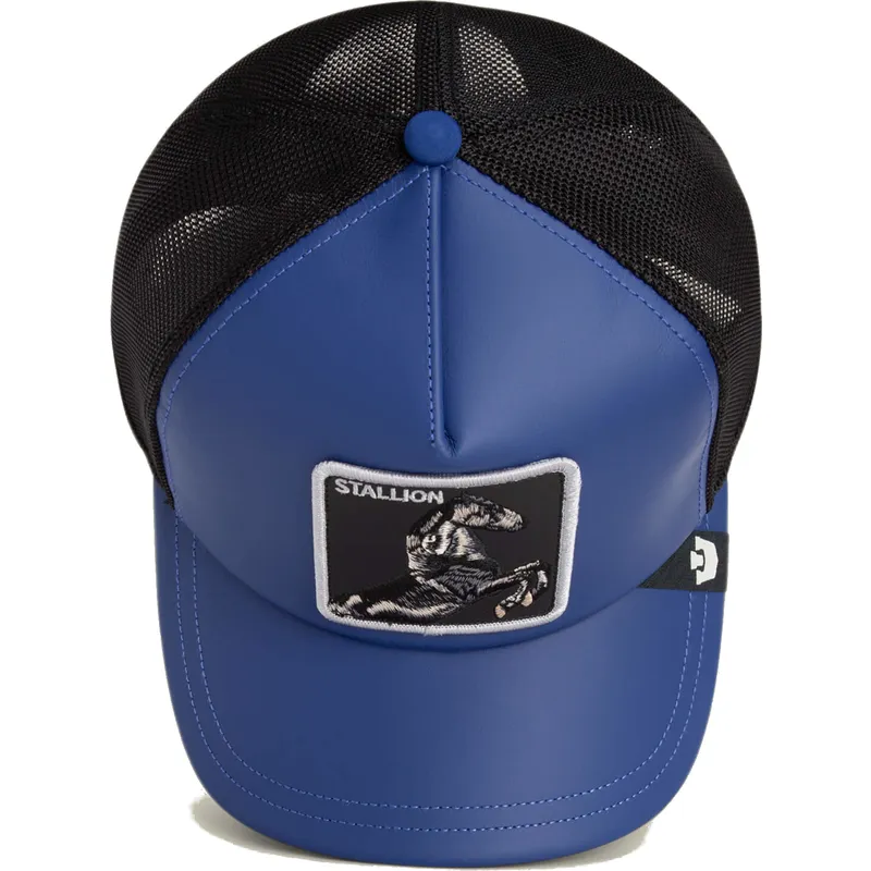 petten-gebogen-blauw-snapback-lfg-stallion-pre-game-seasonal-the-farm-van-goorin-bros