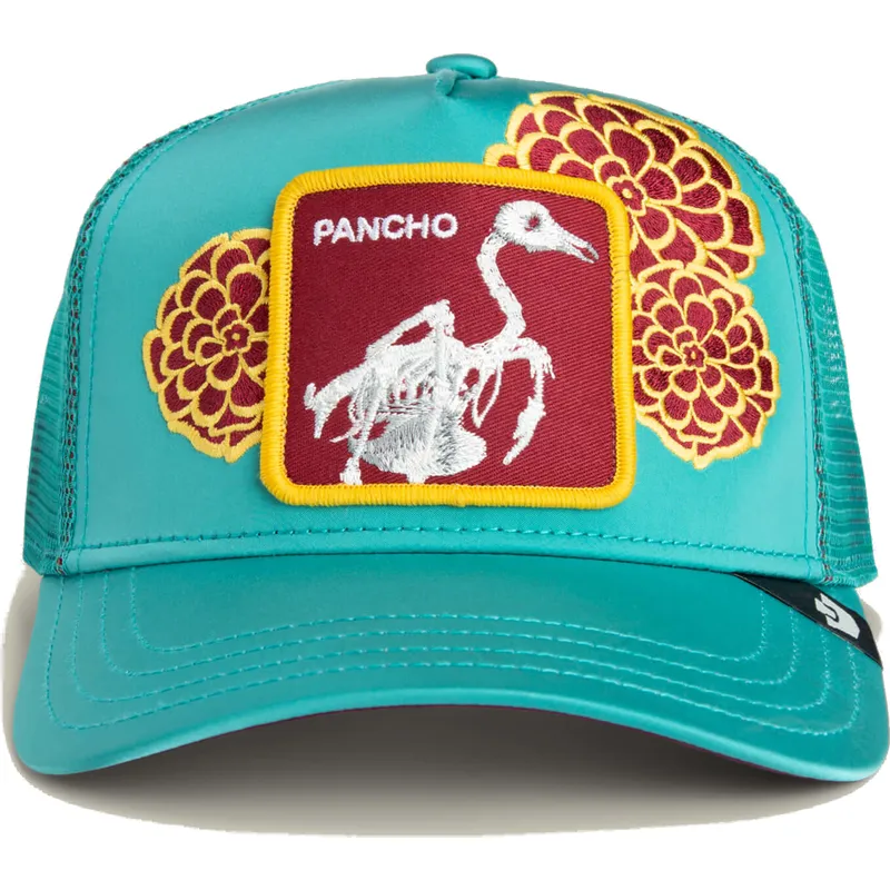 petten-gebogen-blauw-snapback-flamenco-dia-de-pancho-dia-van-los-muertos-the-farm-the-farm-van-goorin-bros