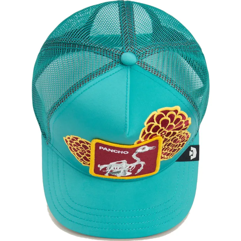 petten-gebogen-blauw-snapback-flamenco-dia-de-pancho-dia-van-los-muertos-the-farm-the-farm-van-goorin-bros