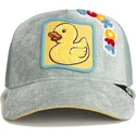 czapka-trucker-szara-i-zolta-kaczka-duck-off-ducking-autocorrect-happy-thoughts-the-farm-od-goorin-bros