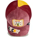 petten-gebogen-rood-snapback-gato-lucky-maneki-neko-happy-thoughts-the-farm-the-farm-van-goorin-bros