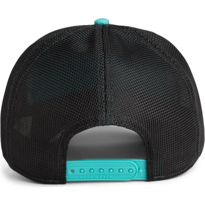 casquette-trucker-noire-et-bleue-zebre-extreme-arbez-flip-side-2-the-farm-goorin-bros