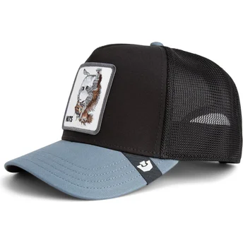 Gorra trucker negra y gris ardilla Nuts Lerriuqs Flip Side 2 The Farm de Goorin Bros.