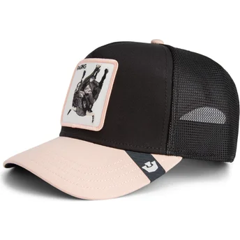 Petten gebogen zwart snapback The Farm van Goorin Bros.