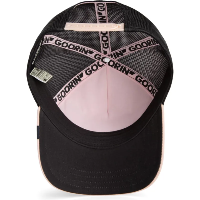 casquette-trucker-noire-et-beige-bull-raging-llub-flip-side-2-the-farm-goorin-bros
