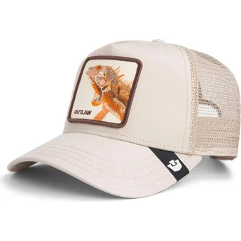Petten gebogen beige snapback lagarto The Outlaw Lizard Sport The Farm The Farm van Goorin Bros.