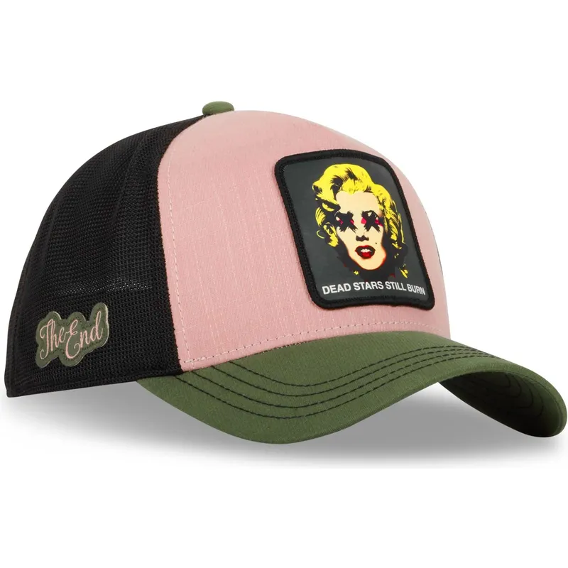 casquette-trucker-multicolore-marilyn-monroe-dead-stars-still-burn-art-dead-famous-capslab