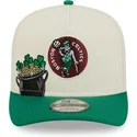 beige-og-gron-buet-kasket-snapback-9fifty-a-frame-precurved-hardwood-classics-fra-boston-celtics-nba-fra-new-era