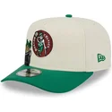 cappellino-curvo-beige-e-verde-snapback-9fifty-a-frame-precurved-hardwood-classics-dei-boston-celtics-nba-di-new-era